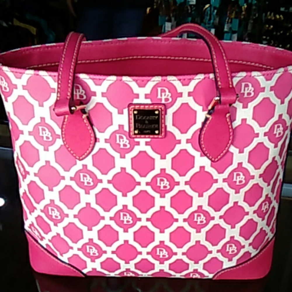 Pink/White Dooney and Bourke bag